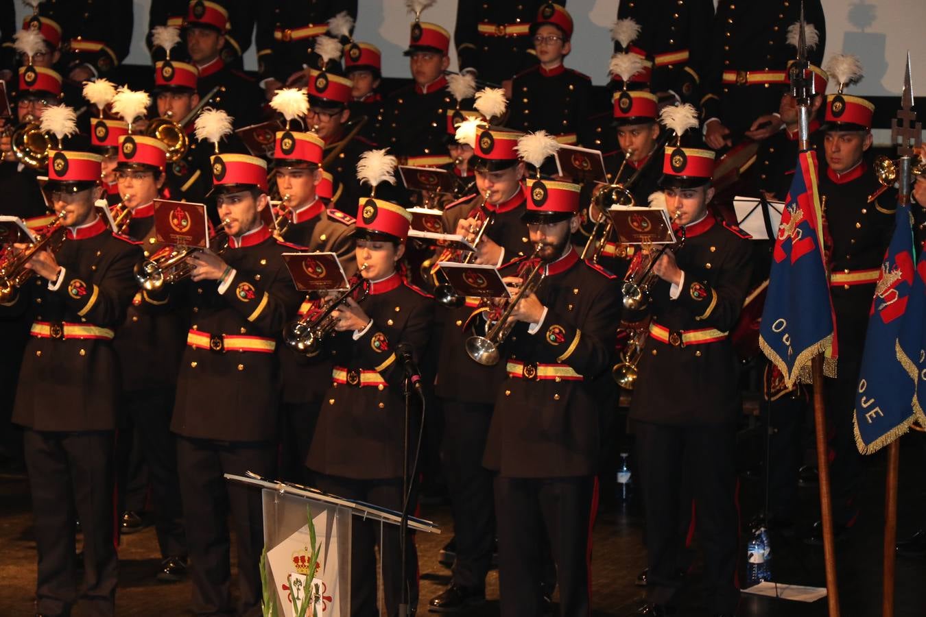 La Agrupación Musical 'Maestro Sousa' interpretando una de las Marchas de su repertorio para esta Semana Santa.