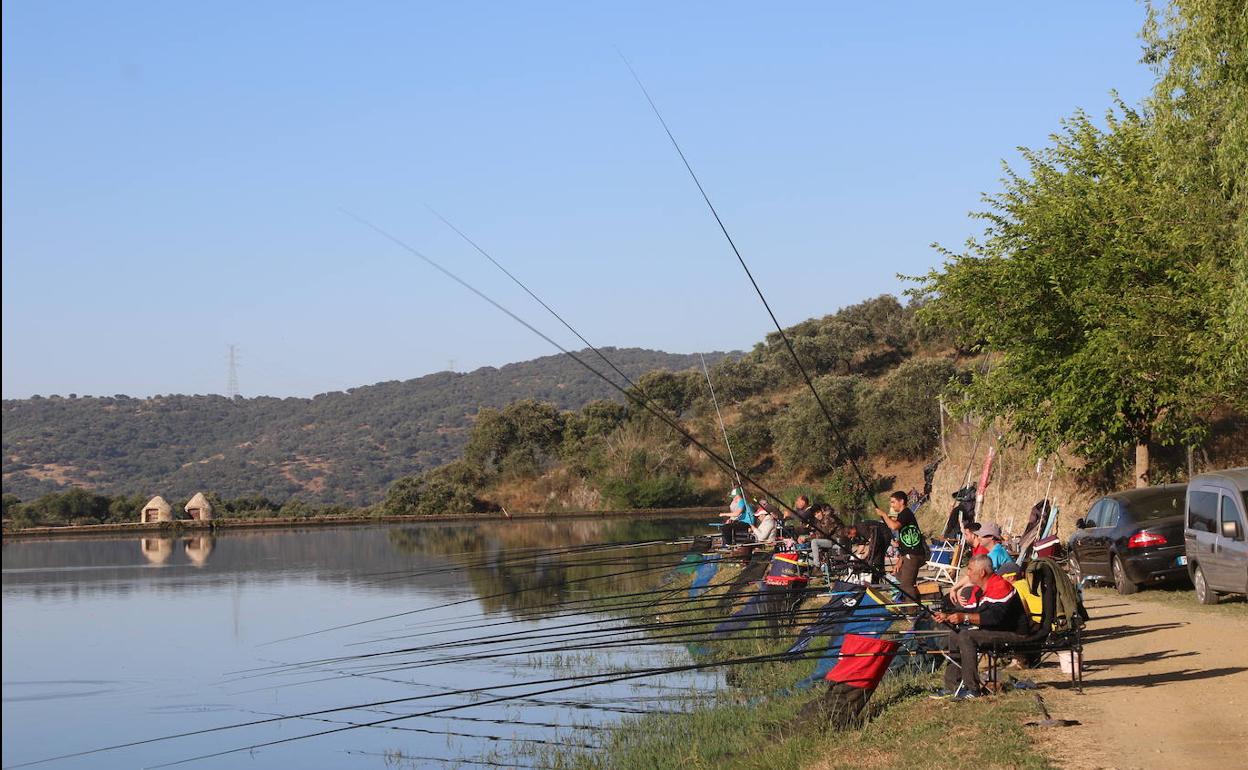 Pescadores durante el Concurso. 
