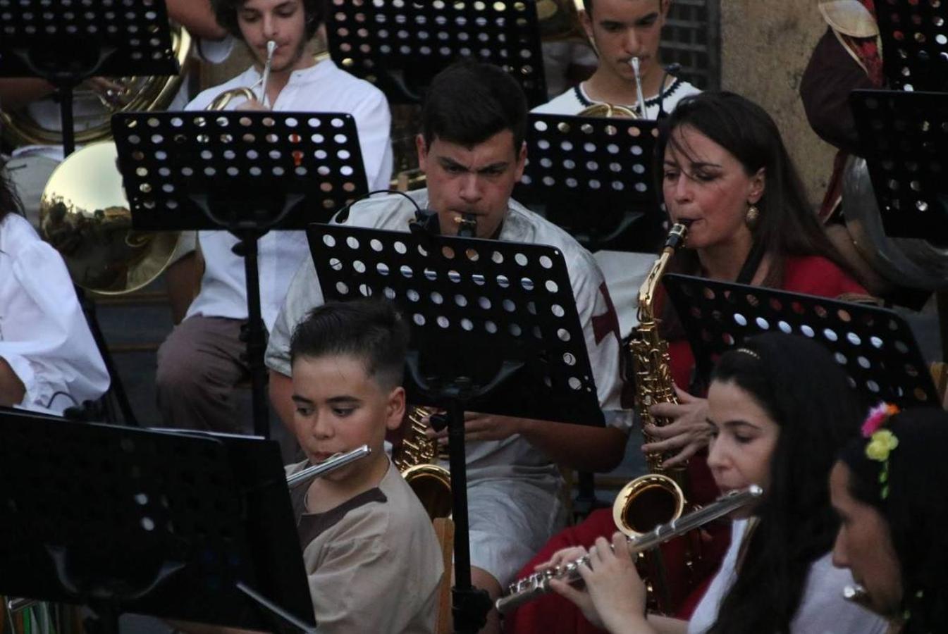 Concierto de la Asociación Musical de Jerez de los Caballeros en el cierre del Festiva Templario.