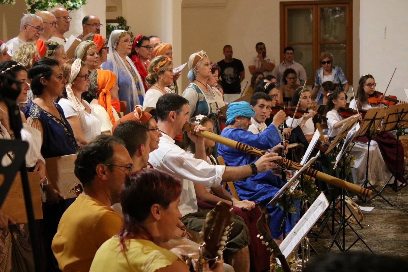 Concierto de la Asociación Musical de Jerez de los Caballeros en el cierre del Festiva Templario.