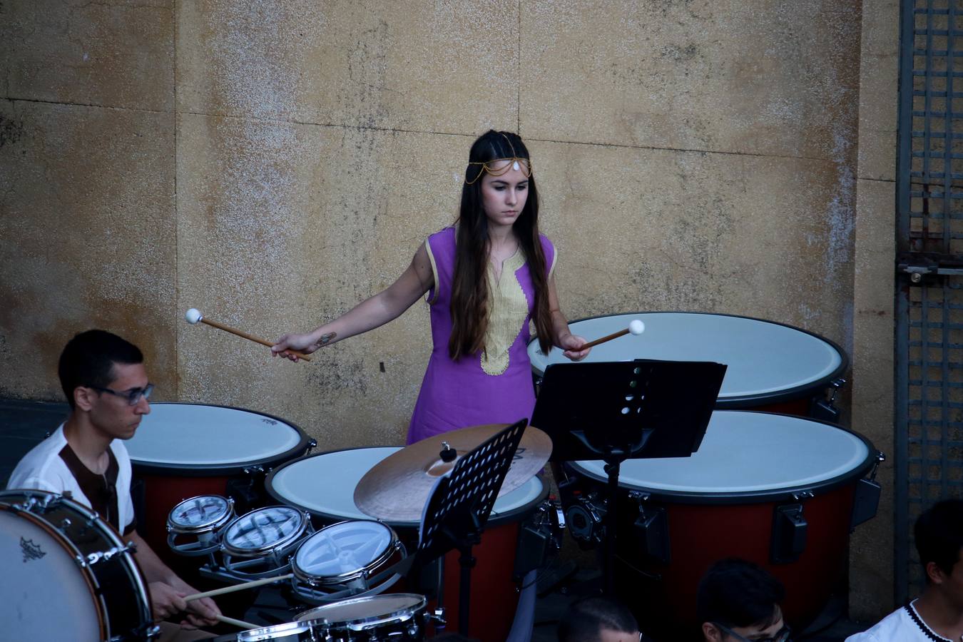 Concierto de la Asociación Musical de Jerez de los Caballeros en el cierre del Festiva Templario.
