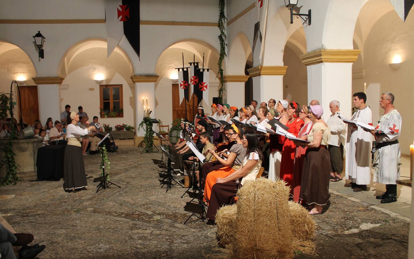Concierto de la Asociación Musical de Jerez de los Caballeros en el cierre del Festiva Templario.