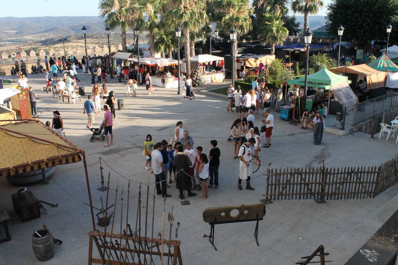 Recinto amurallado de la Alcazaba, uno de los escenarios principales del Festival Templario.