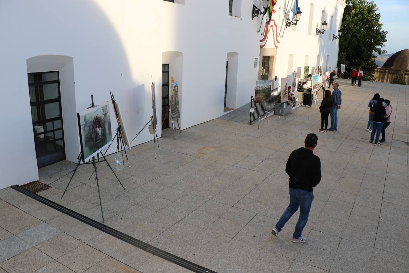 Un momento de la entrega de premios en el recinto amurallado de La Alcazaba.
