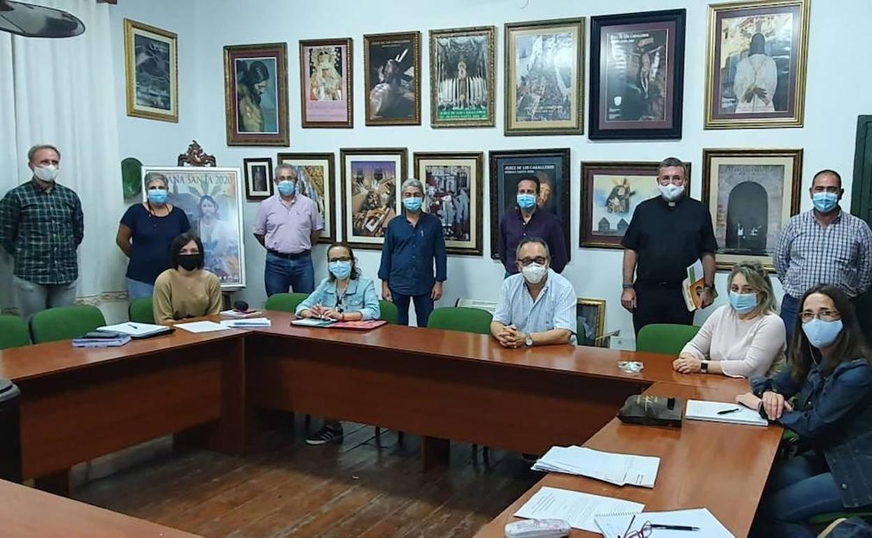 Reunión de la Junta de Cofradías celebrada a principios del curso cofrade. 