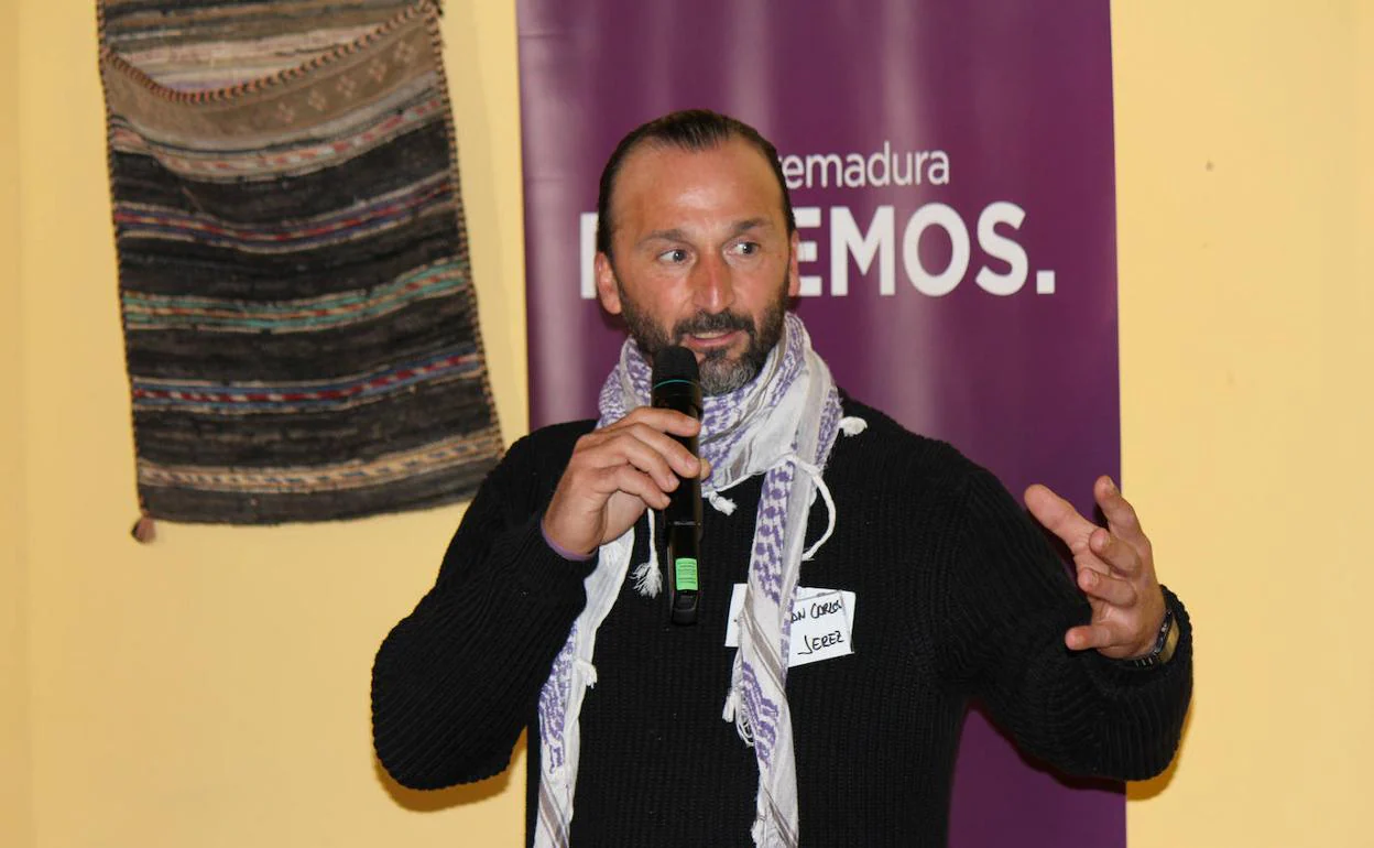 Juan Carlos Santana, coordinador municipal de Podemos. 