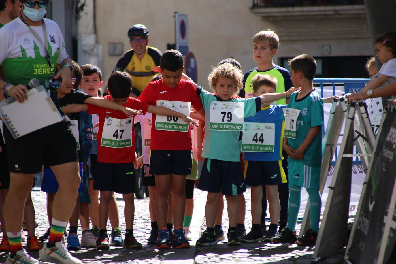 Fotos: Bruno Paixão y Anabel Benítez, vencedores de la XXIII Carrera Popular de Jerez de los Caballeros