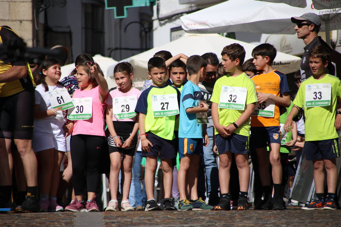 Fotos: Bruno Paixão y Anabel Benítez, vencedores de la XXIII Carrera Popular de Jerez de los Caballeros