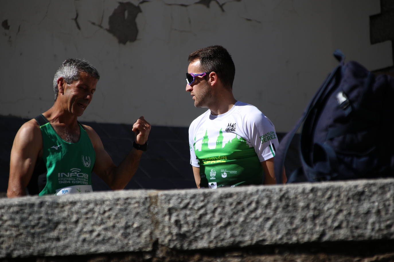 Fotos: Bruno Paixão y Anabel Benítez, vencedores de la XXIII Carrera Popular de Jerez de los Caballeros