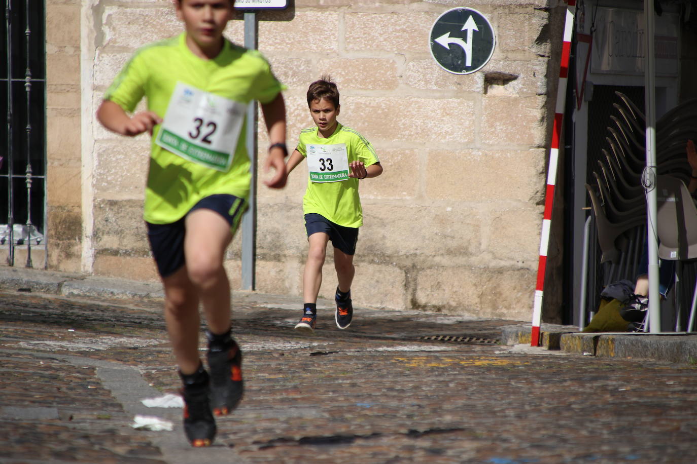 Fotos: Bruno Paixão y Anabel Benítez, vencedores de la XXIII Carrera Popular de Jerez de los Caballeros