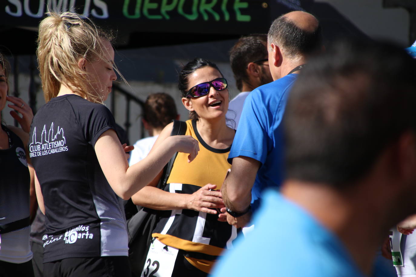 Fotos: Bruno Paixão y Anabel Benítez, vencedores de la XXIII Carrera Popular de Jerez de los Caballeros