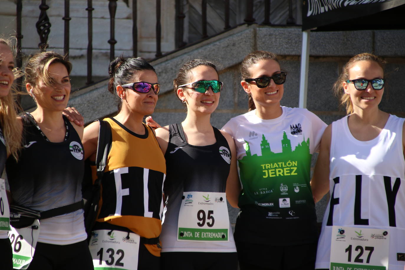 Fotos: Bruno Paixão y Anabel Benítez, vencedores de la XXIII Carrera Popular de Jerez de los Caballeros