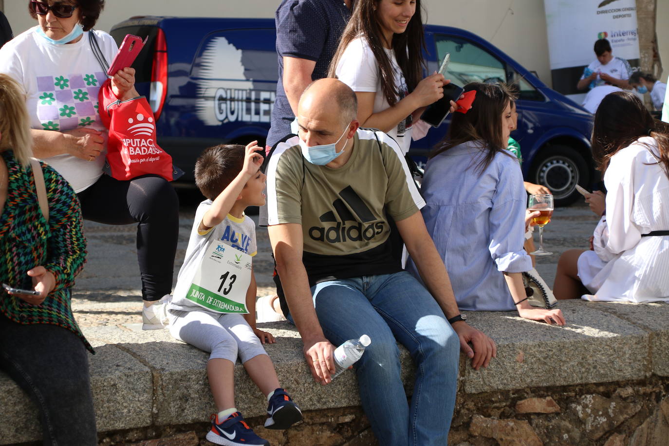 Fotos: Bruno Paixão y Anabel Benítez, vencedores de la XXIII Carrera Popular de Jerez de los Caballeros