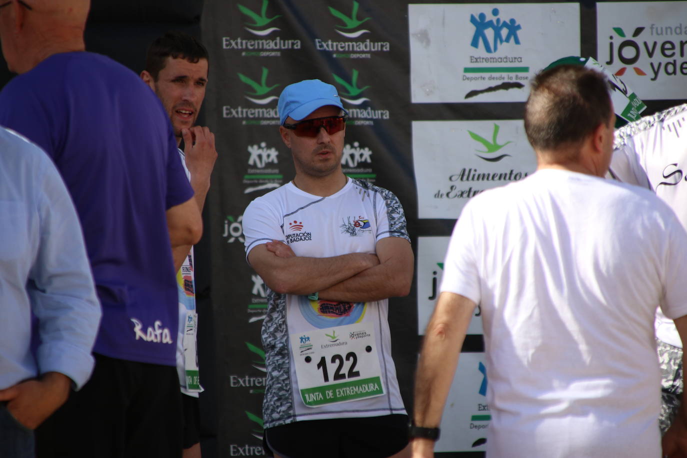 Fotos: Bruno Paixão y Anabel Benítez, vencedores de la XXIII Carrera Popular de Jerez de los Caballeros