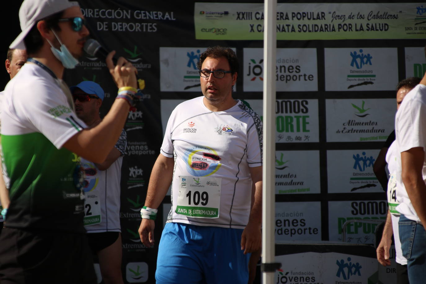 Fotos: Bruno Paixão y Anabel Benítez, vencedores de la XXIII Carrera Popular de Jerez de los Caballeros