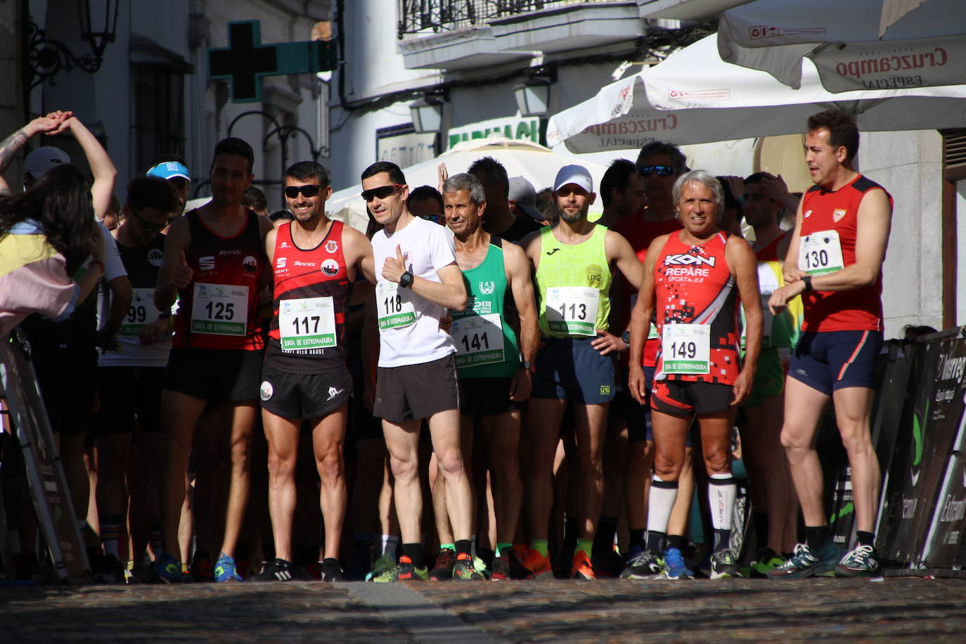 Fotos: Bruno Paixão y Anabel Benítez, vencedores de la XXIII Carrera Popular de Jerez de los Caballeros