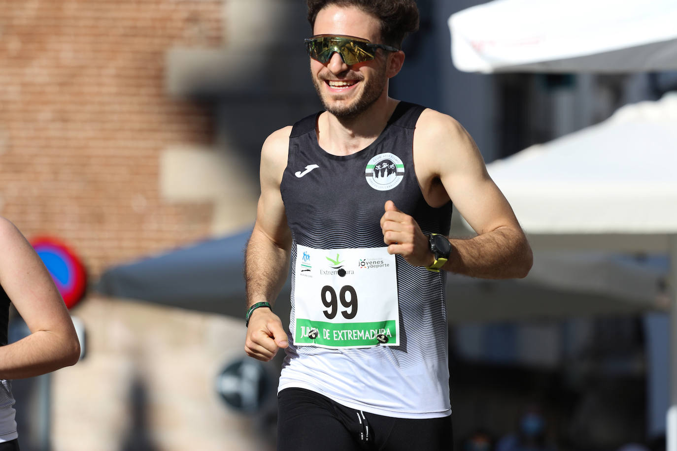 Fotos: Bruno Paixão y Anabel Benítez, vencedores de la XXIII Carrera Popular de Jerez de los Caballeros