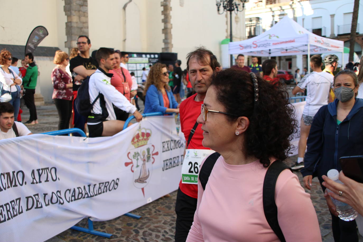 Fotos: Bruno Paixão y Anabel Benítez, vencedores de la XXIII Carrera Popular de Jerez de los Caballeros