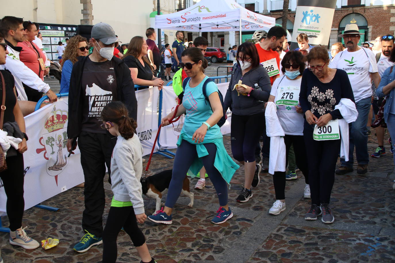 Fotos: Bruno Paixão y Anabel Benítez, vencedores de la XXIII Carrera Popular de Jerez de los Caballeros