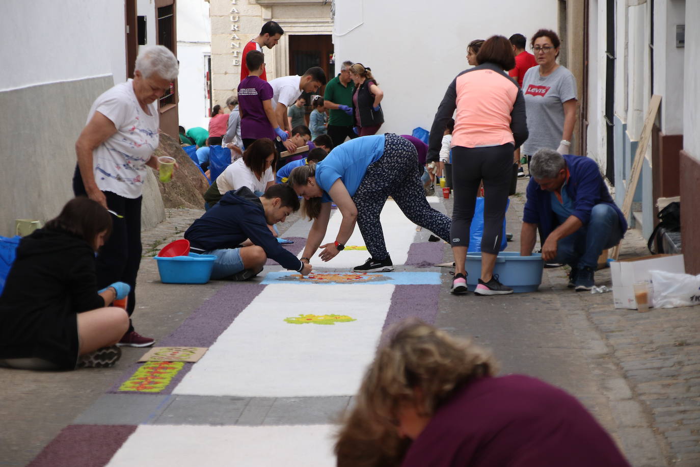 Fotos: Las alfombras de sal vuelven a engalanar las calles de Jerez para celebrar el Corpus Christi
