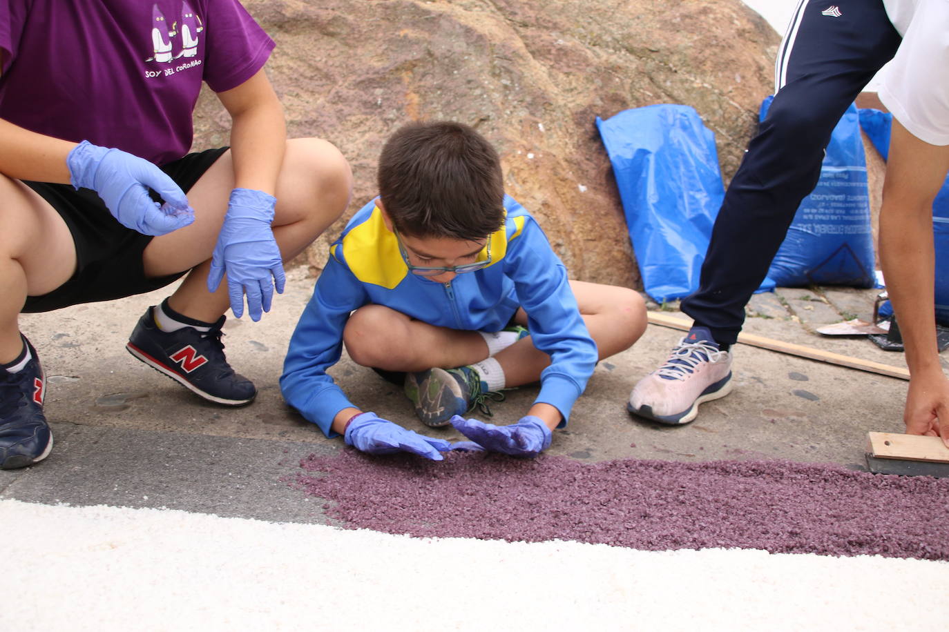 Fotos: Las alfombras de sal vuelven a engalanar las calles de Jerez para celebrar el Corpus Christi
