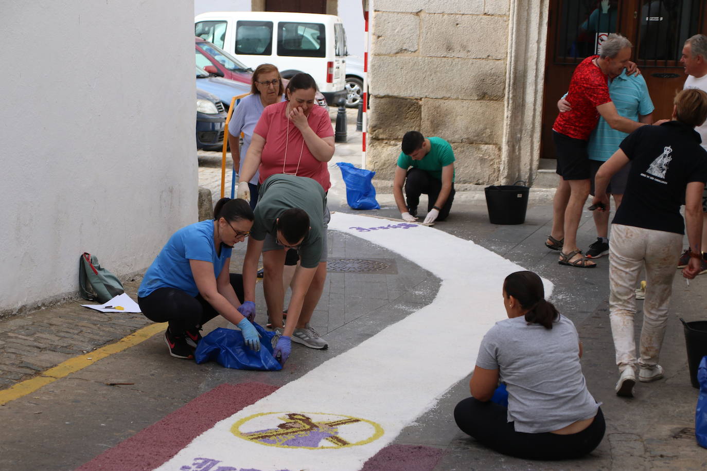 Fotos: Las alfombras de sal vuelven a engalanar las calles de Jerez para celebrar el Corpus Christi