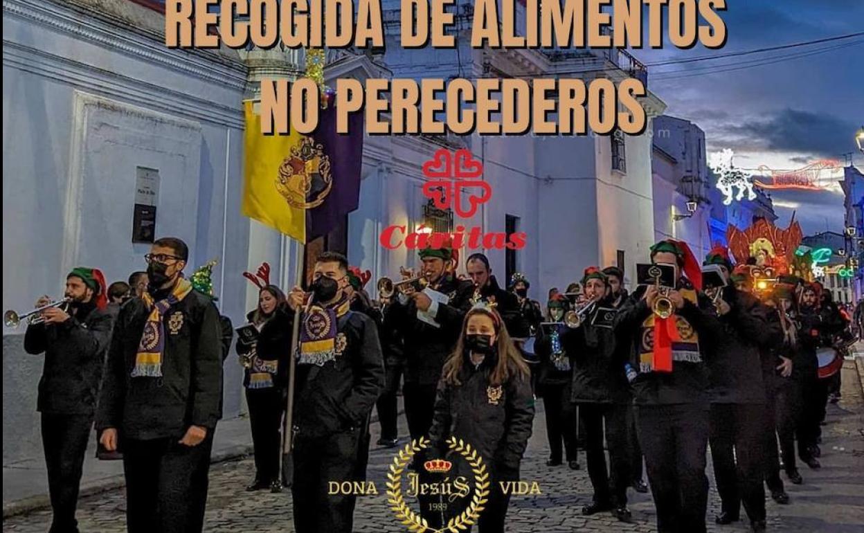 La Agrupación Musical 'Nuestro Padre Jesús Nazareno' organiza, este lunes, un pasacalles solidario