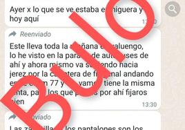 La Policía Local de Jerez de los Caballeros advierte de un bulo que circula por redes sociales