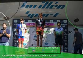Fernando Méndez consigue el bronce en el Campeonato de Extremadura de Duatlón Cros.