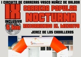 Abiertas las inscripciones para la IX Carrera Popular Nocturna Inclusiva 'Recorriendo el Medievo'