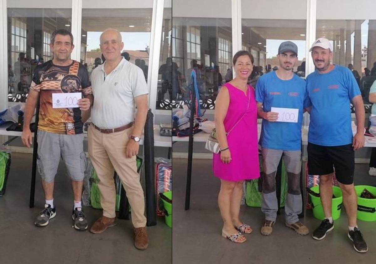 Imagen principal - Ángel Cosmo y Miguel Cortés ganan el &#039;XVII Concurso Social Nocturno&#039; celebrado en el embalse de Valuengo
