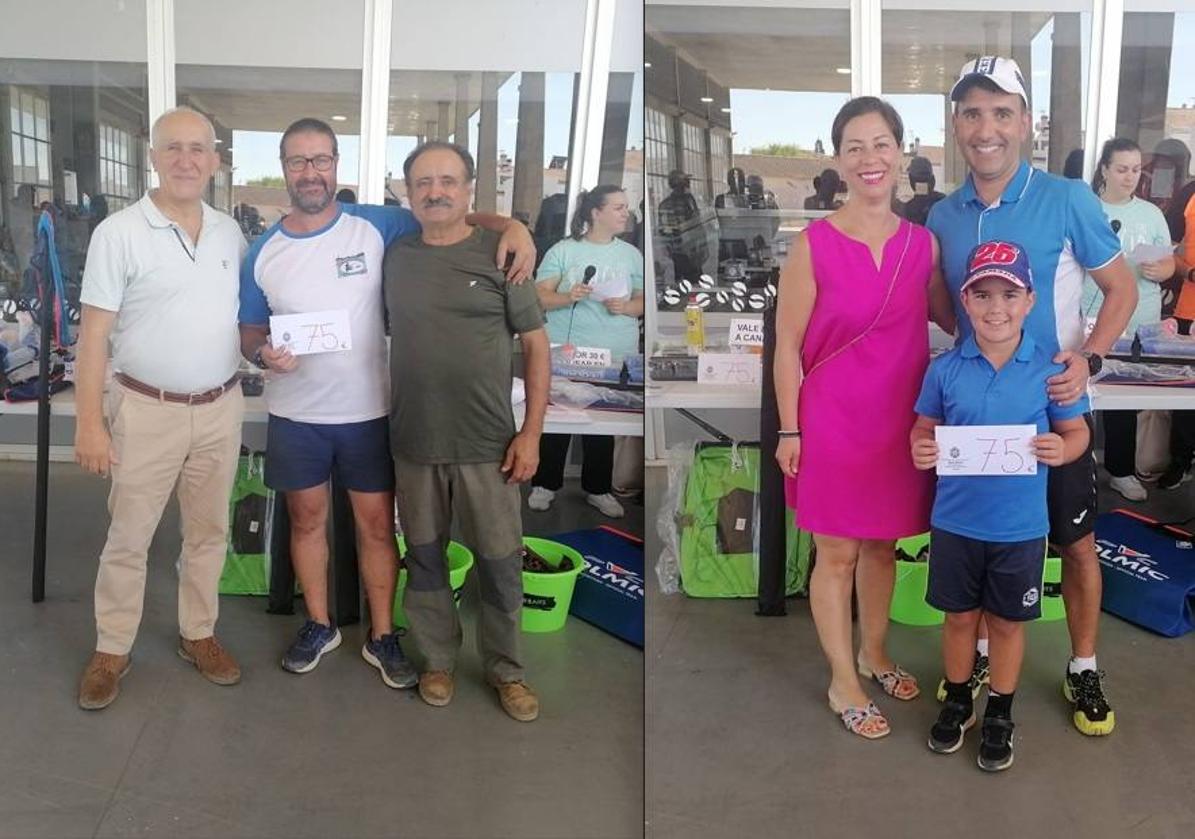 Imagen principal - Ángel Cosmo y Miguel Cortés ganan el &#039;XVII Concurso Social Nocturno&#039; celebrado en el embalse de Valuengo
