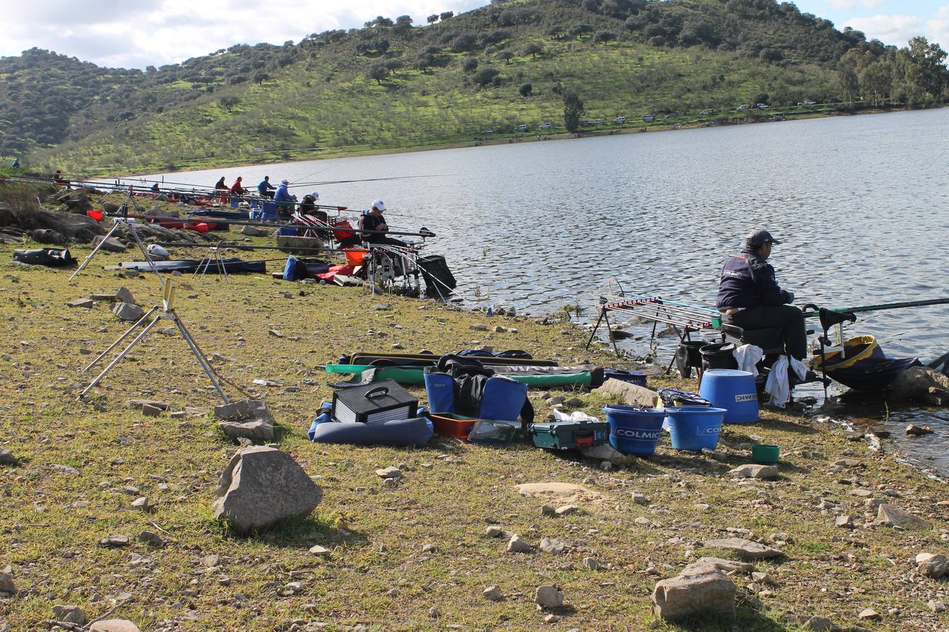 El embalse de Valunego viene acogiendo numerosas competiciones de pesca.