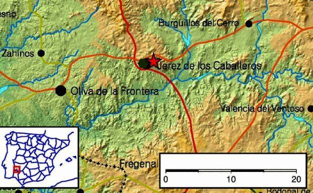 Localización del temblor.