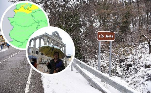 Alerta amarilla por nevadas en el norte de Cáceres y lluvia en toda Extremadura para hoy