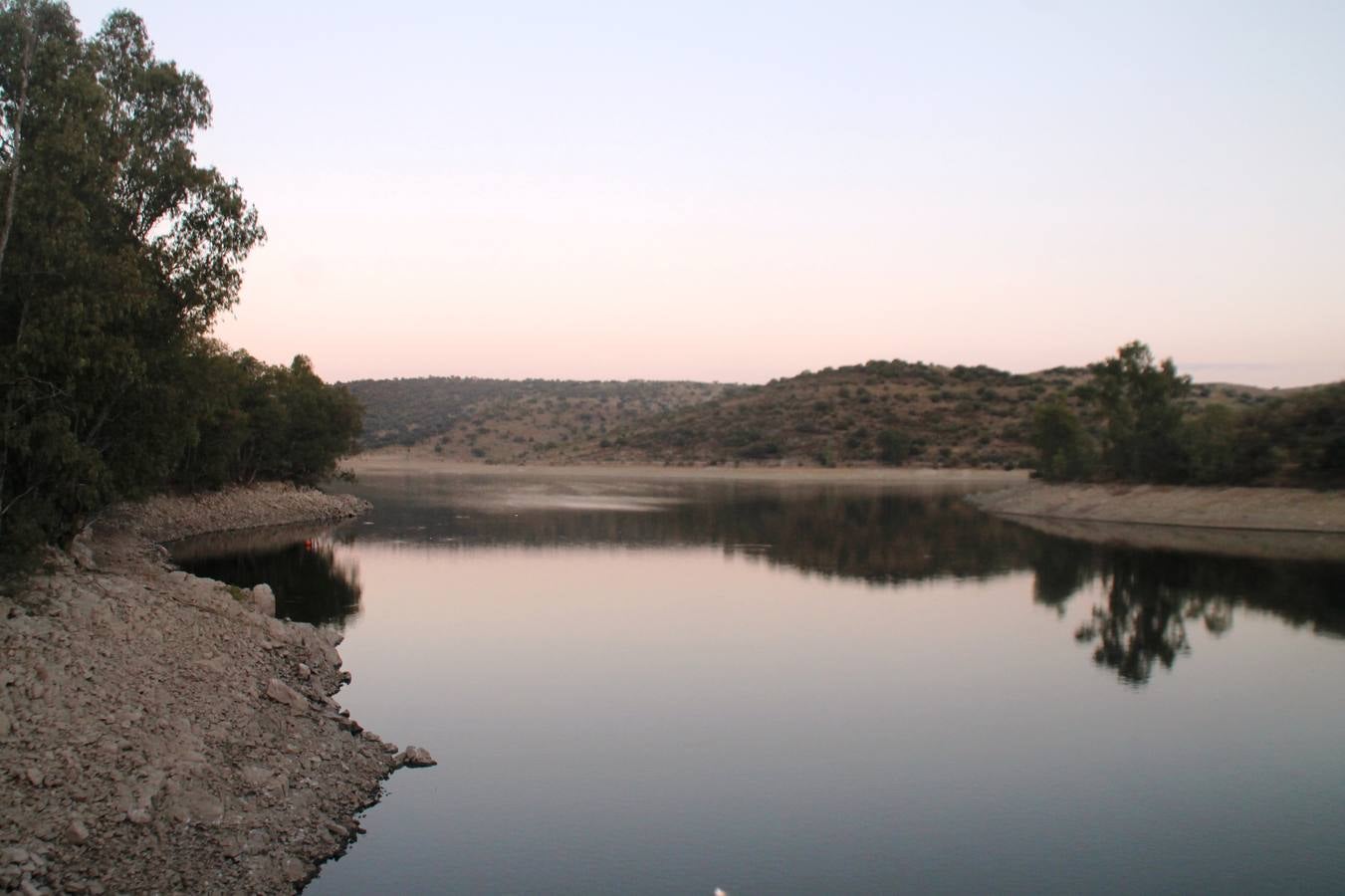 Imagen del pantano de Valuengo este pasado otoño.