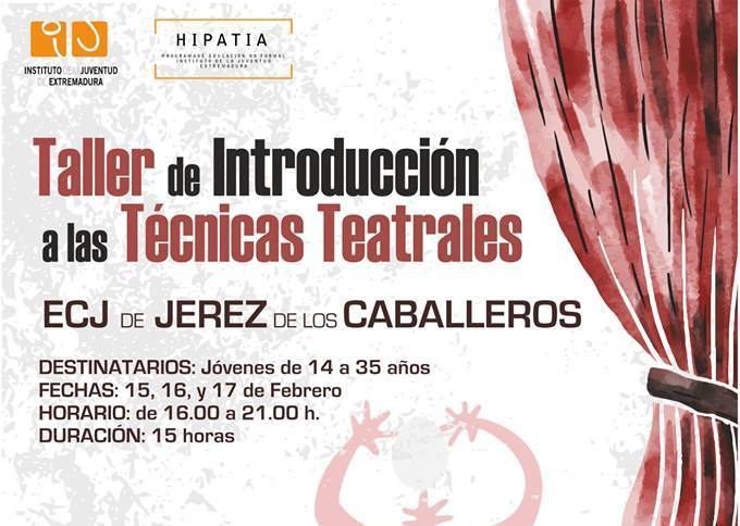 El Espacio para la Creación Joven acoge un Taller de introducción a las técnicas teatrales