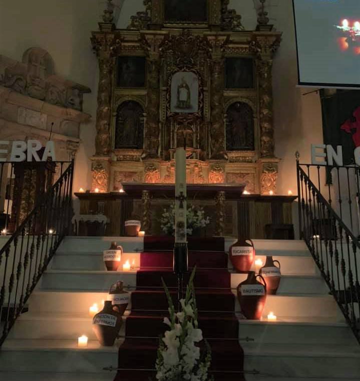 Aspecto de la zona del altar de San Martín