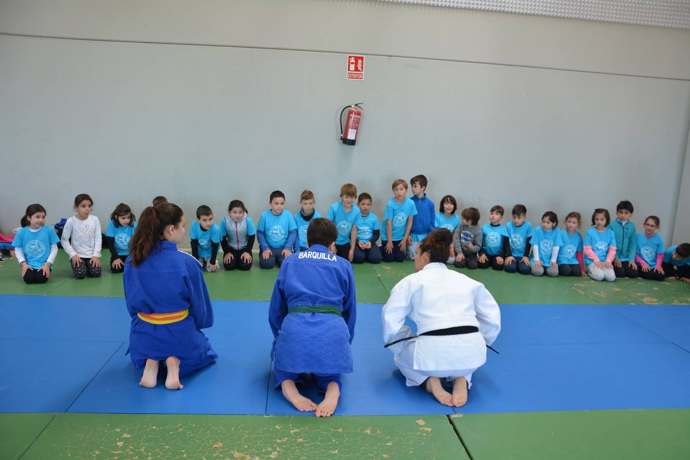 Reciente exhibición de judo de la asociación