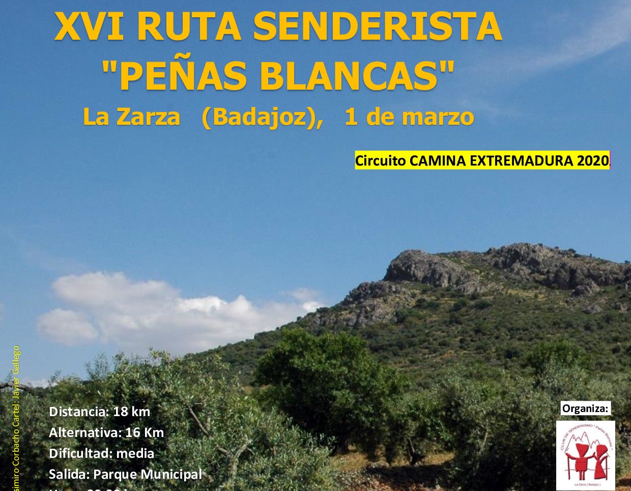 Cartel anunciador de la ruta