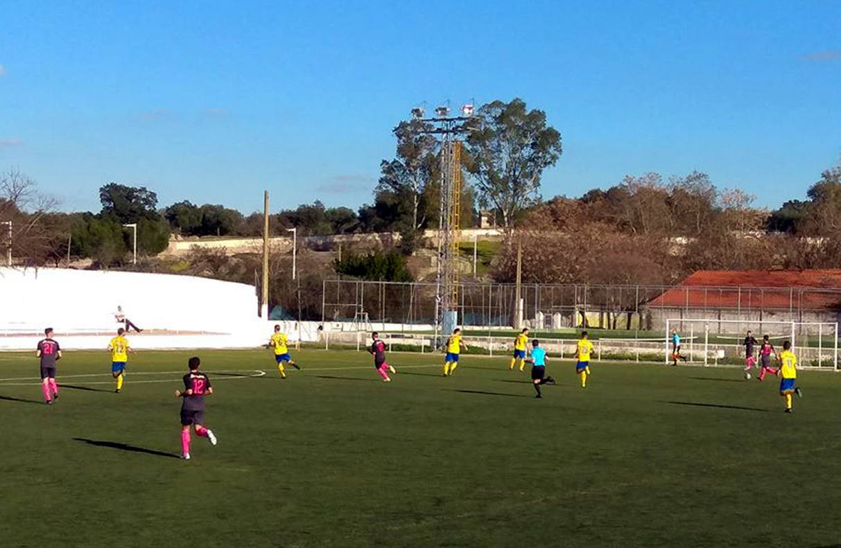 Imagen del partido disputado en Malpartida de Cáceres 