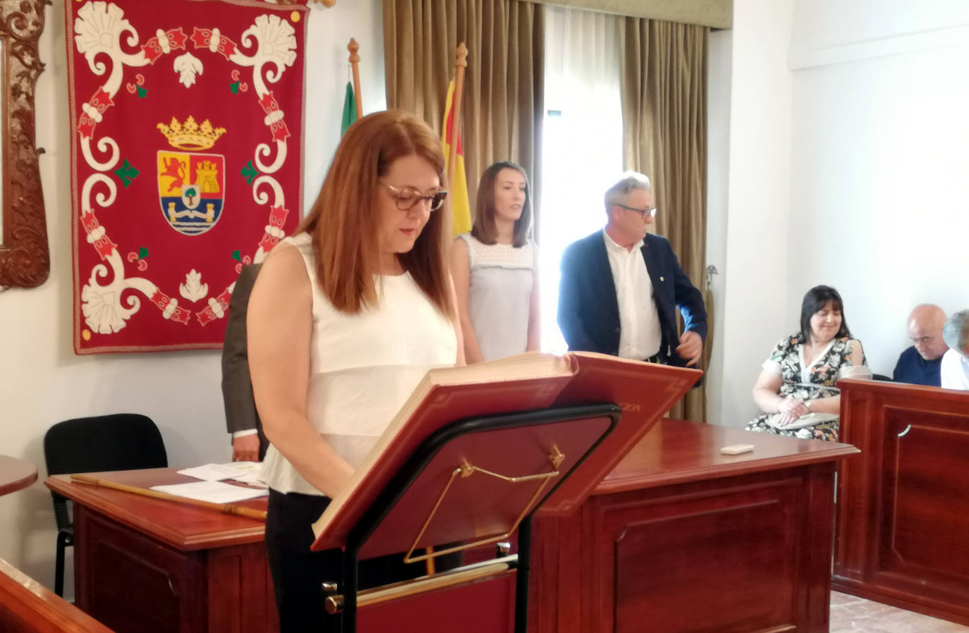 Cati Espinosa, el día de su toma de posesión