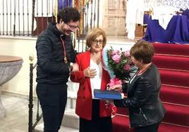 Francisca Trinidad Molina, tras la lectura del pregón