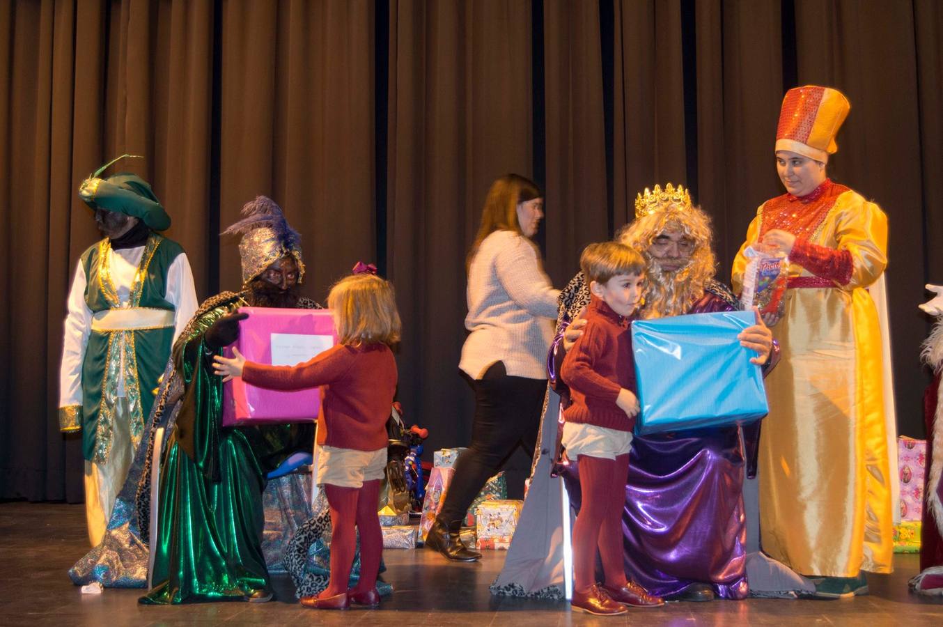 Visita de los Reyes Magos el año pasado