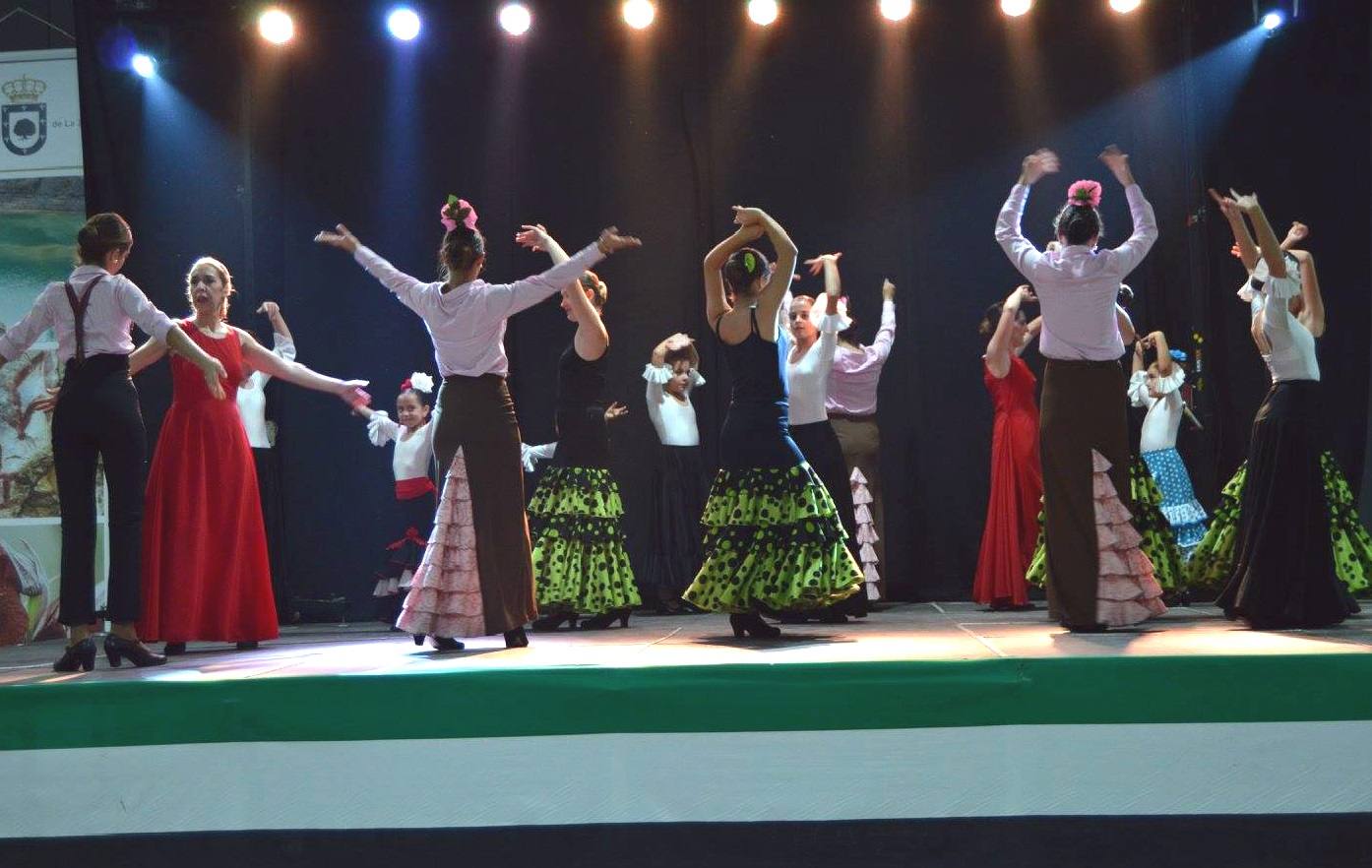 Una de las actuaciones de la escuela de baile flamenco