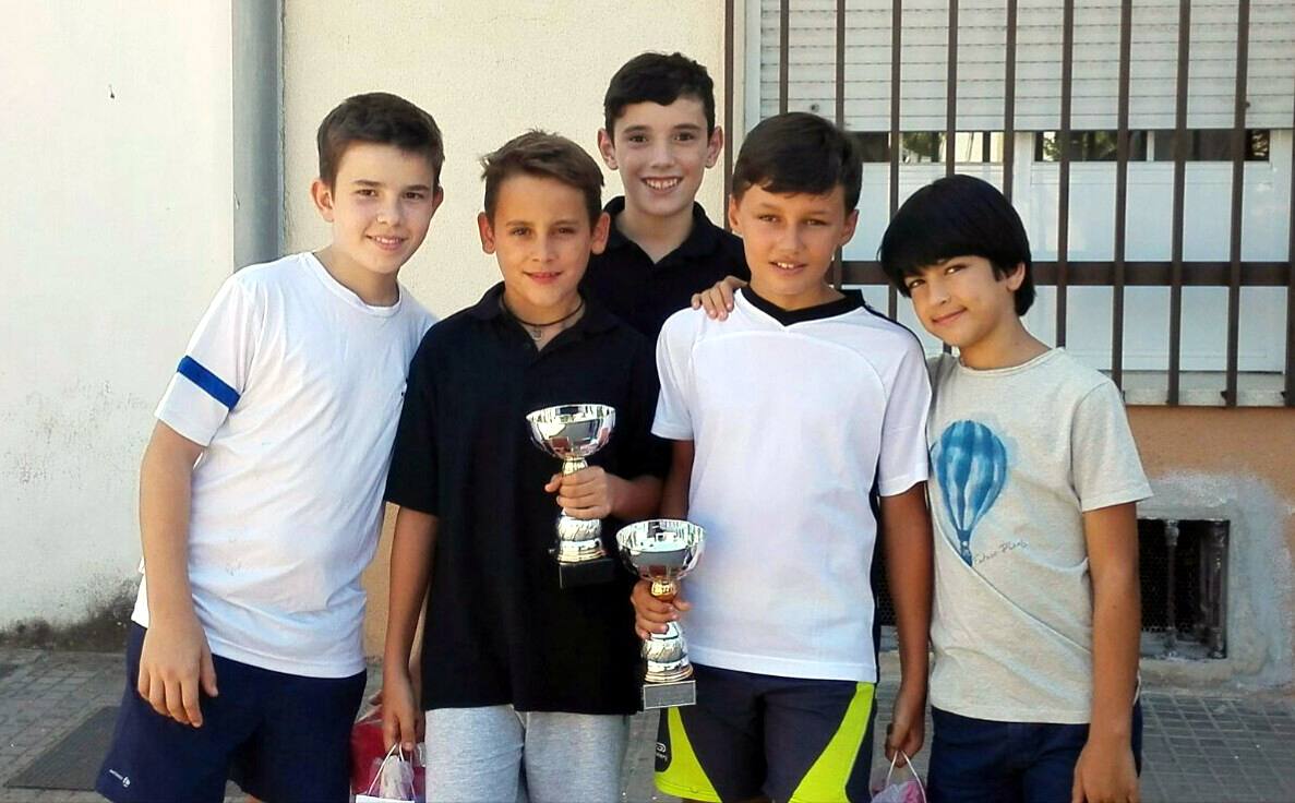 Alumnos de la Escuela Municipal de Ajedrez
