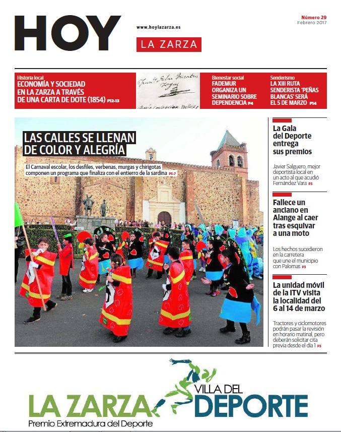 Portada de la edición de febrero