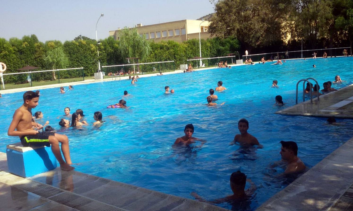Aspecto de la piscina el año pasado