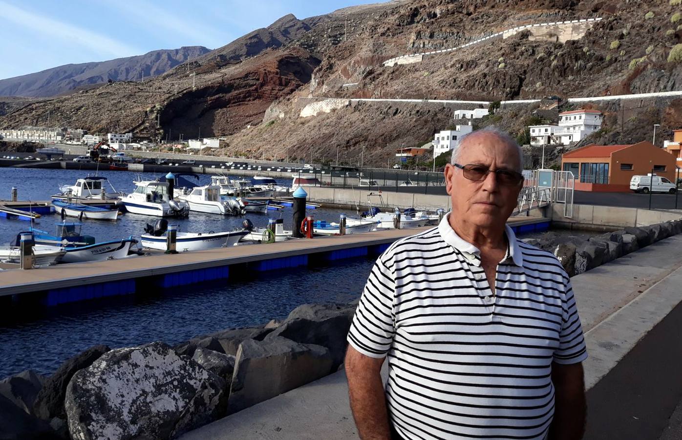 Antonio Donoso, en el puerto de la Estaca
