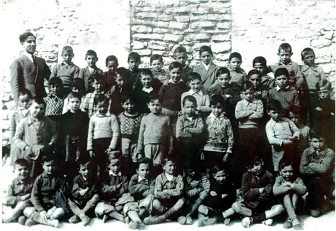 Escuela de niños durante la II República